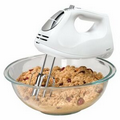 Hamilton Beach Hand Mixer with Snap-On Case - White